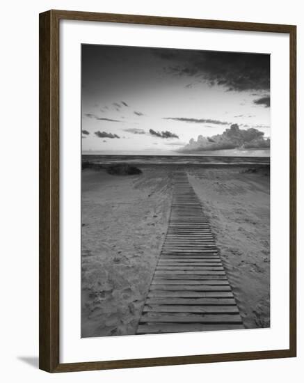 Beach at Dusk, Liepaja, Latvia-Ian Trower-Framed Photographic Print