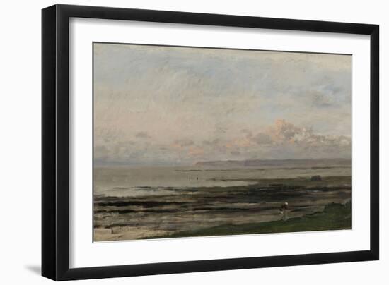 Beach at Ebb Tide-Charles Francois Daubigny-Framed Art Print