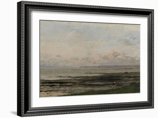 Beach at Ebb Tide-Charles Francois Daubigny-Framed Art Print