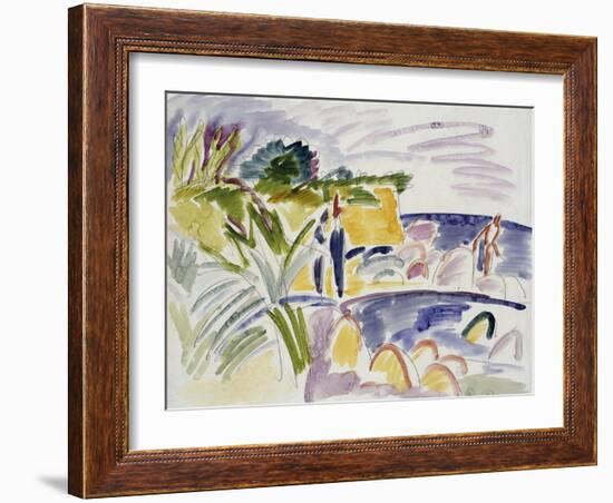 Beach at Fehmarn, 1913-Ernst Ludwig Kirchner-Framed Giclee Print