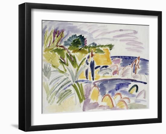 Beach at Fehmarn, 1913-Ernst Ludwig Kirchner-Framed Giclee Print