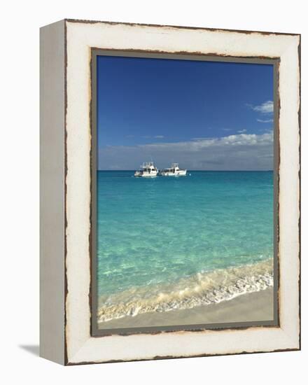 Beach at Grace Bay, Providenciales Island, Turks and Caicos, Caribbean-Walter Bibikow-Framed Premier Image Canvas