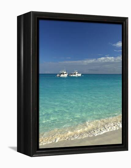 Beach at Grace Bay, Providenciales Island, Turks and Caicos, Caribbean-Walter Bibikow-Framed Premier Image Canvas