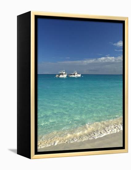 Beach at Grace Bay, Providenciales Island, Turks and Caicos, Caribbean-Walter Bibikow-Framed Premier Image Canvas