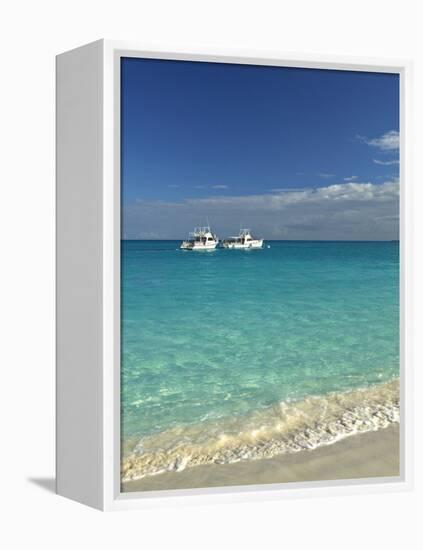 Beach at Grace Bay, Providenciales Island, Turks and Caicos, Caribbean-Walter Bibikow-Framed Premier Image Canvas