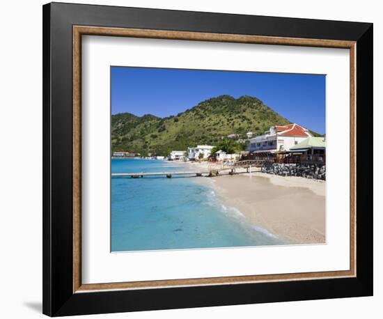 Beach at Grand-Case on the French Side, St. Martin, Leeward Islands, West Indies, Caribbean-Gavin Hellier-Framed Photographic Print