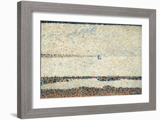 Beach at Gravelines, 1890-Georges Seurat-Framed Giclee Print