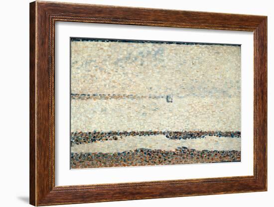 Beach at Gravelines, 1890-Georges Seurat-Framed Giclee Print