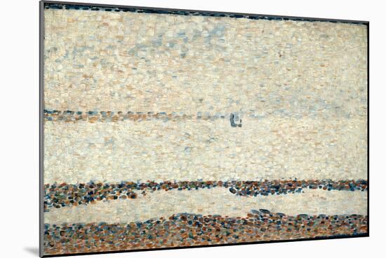 Beach at Gravelines, 1890-Georges Seurat-Mounted Giclee Print