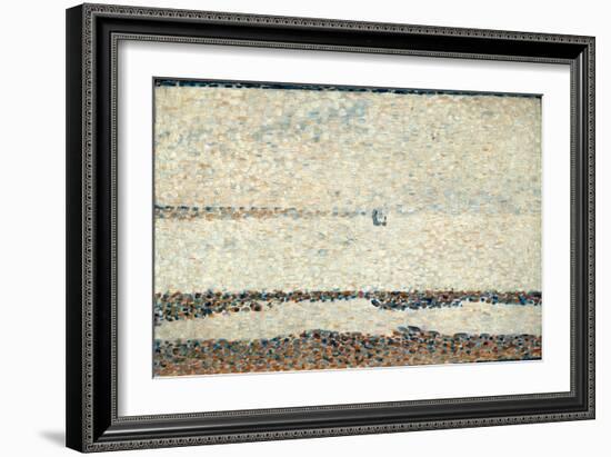 Beach at Gravelines, 1890-Georges Seurat-Framed Giclee Print