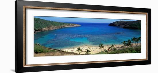 Beach at Hanauma Bay Oahu Hawaii USA-null-Framed Photographic Print