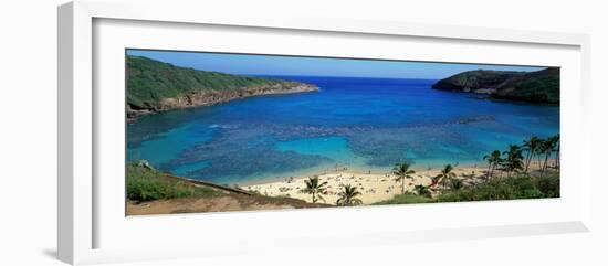 Beach at Hanauma Bay Oahu Hawaii USA-null-Framed Photographic Print