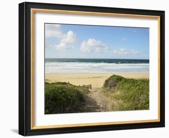 Beach at Hawks Nest, New South Wales, Australia, Pacific-null-Framed Photographic Print