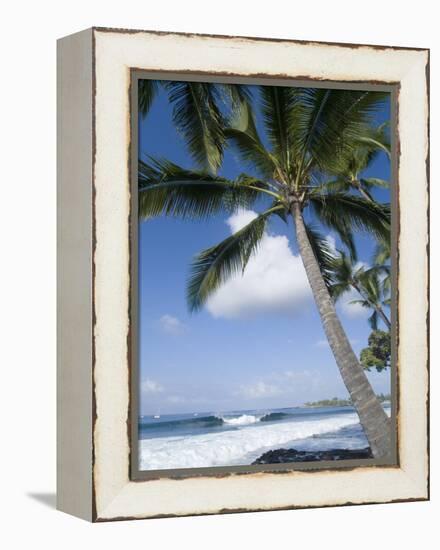 Beach at Kailua-Kona, Island of Hawaii (Big Island), Hawaii, USA-Ethel Davies-Framed Premier Image Canvas