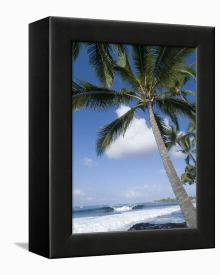 Beach at Kailua-Kona, Island of Hawaii (Big Island), Hawaii, USA-Ethel Davies-Framed Premier Image Canvas