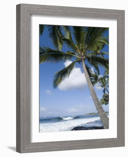 Beach at Kailua-Kona, Island of Hawaii (Big Island), Hawaii, USA-Ethel Davies-Framed Photographic Print