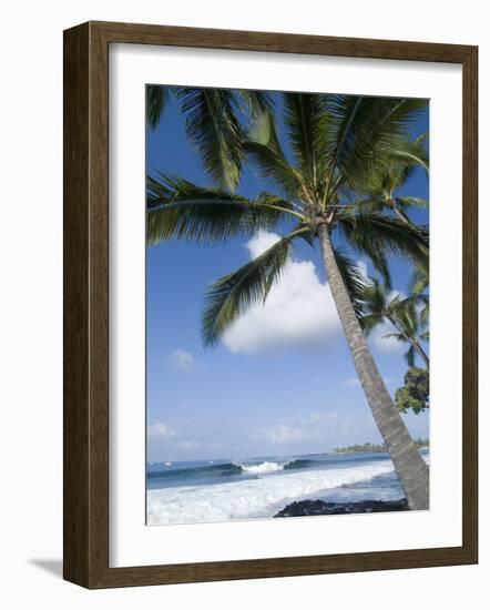 Beach at Kailua-Kona, Island of Hawaii (Big Island), Hawaii, USA-Ethel Davies-Framed Photographic Print