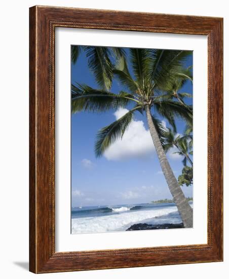 Beach at Kailua-Kona, Island of Hawaii (Big Island), Hawaii, USA-Ethel Davies-Framed Photographic Print