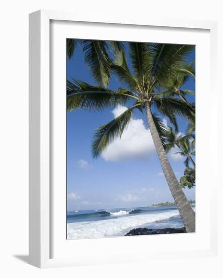 Beach at Kailua-Kona, Island of Hawaii (Big Island), Hawaii, USA-Ethel Davies-Framed Photographic Print