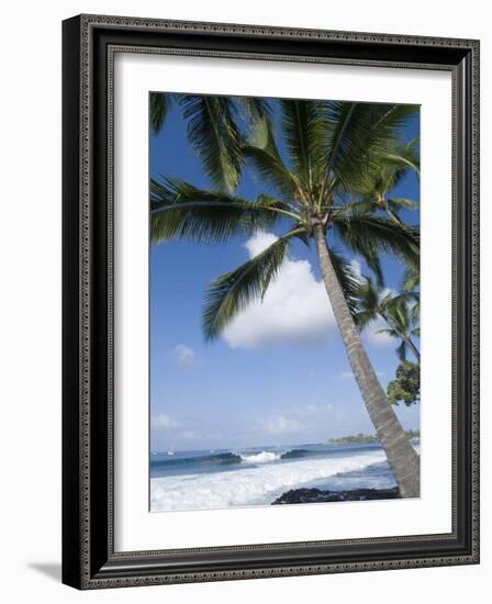 Beach at Kailua-Kona, Island of Hawaii (Big Island), Hawaii, USA-Ethel Davies-Framed Photographic Print