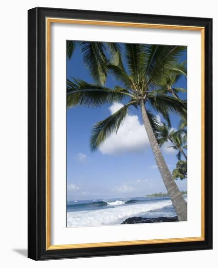 Beach at Kailua-Kona, Island of Hawaii (Big Island), Hawaii, USA-Ethel Davies-Framed Photographic Print