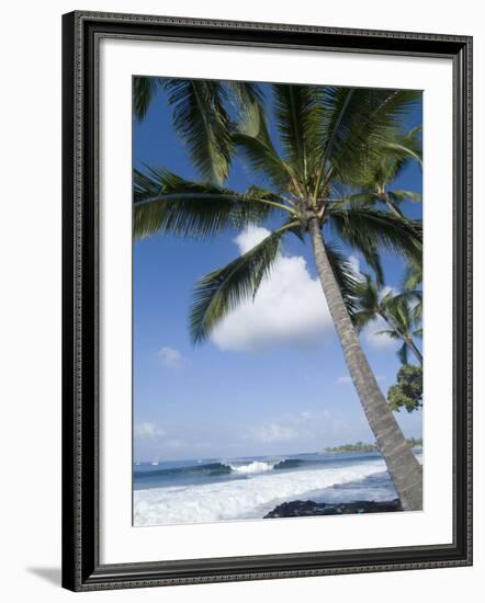 Beach at Kailua-Kona, Island of Hawaii (Big Island), Hawaii, USA-Ethel Davies-Framed Photographic Print