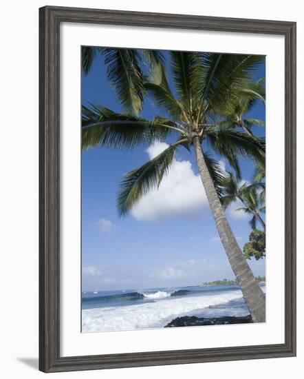 Beach at Kailua-Kona, Island of Hawaii (Big Island), Hawaii, USA-Ethel Davies-Framed Photographic Print