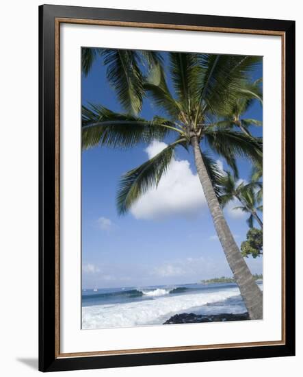 Beach at Kailua-Kona, Island of Hawaii (Big Island), Hawaii, USA-Ethel Davies-Framed Photographic Print