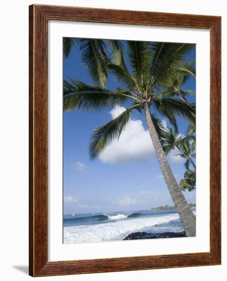 Beach at Kailua-Kona, Island of Hawaii (Big Island), Hawaii, USA-Ethel Davies-Framed Photographic Print
