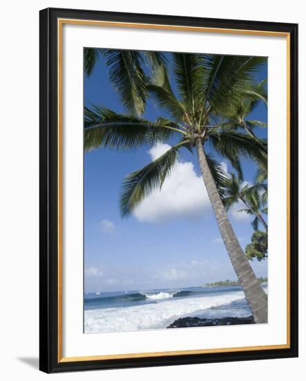 Beach at Kailua-Kona, Island of Hawaii (Big Island), Hawaii, USA-Ethel Davies-Framed Photographic Print