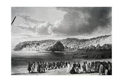 Beach At Korora Reka Giclee Print By Cyrille Pierre Theodore