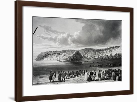 Beach at Korora-Reka-Cyrille Pierre Theodore Laplace-Framed Giclee Print