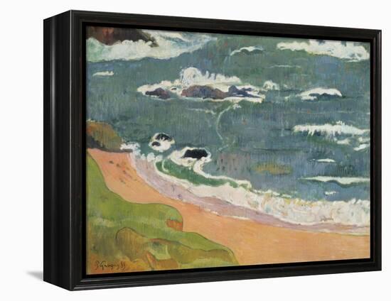 Beach at Le Pouldu, 1889-Paul Gauguin-Framed Premier Image Canvas