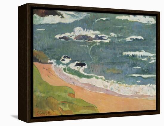 Beach at Le Pouldu, 1889-Paul Gauguin-Framed Premier Image Canvas