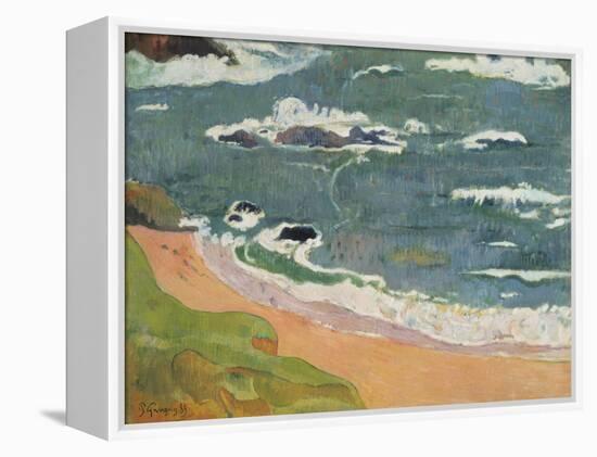 Beach at Le Pouldu, 1889-Paul Gauguin-Framed Premier Image Canvas