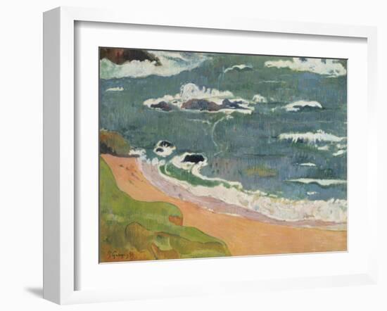 Beach at Le Pouldu, 1889-Paul Gauguin-Framed Giclee Print