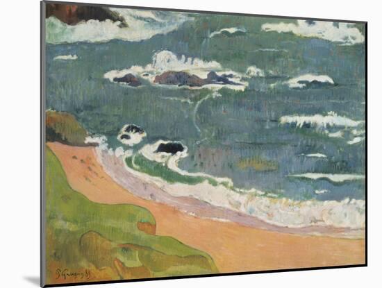 Beach at Le Pouldu, 1889-Paul Gauguin-Mounted Giclee Print