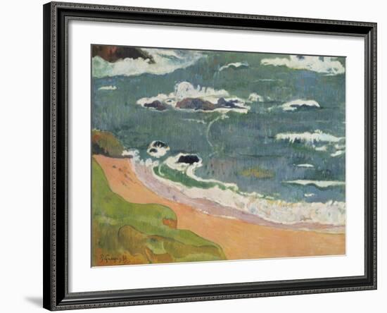 Beach at Le Pouldu, 1889-Paul Gauguin-Framed Giclee Print