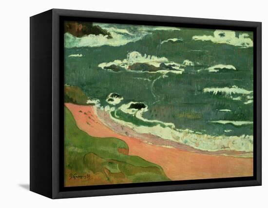 Beach at Le Pouldu, 1889-Paul Gauguin-Framed Premier Image Canvas