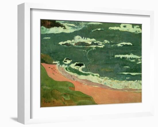 Beach at Le Pouldu, 1889-Paul Gauguin-Framed Giclee Print