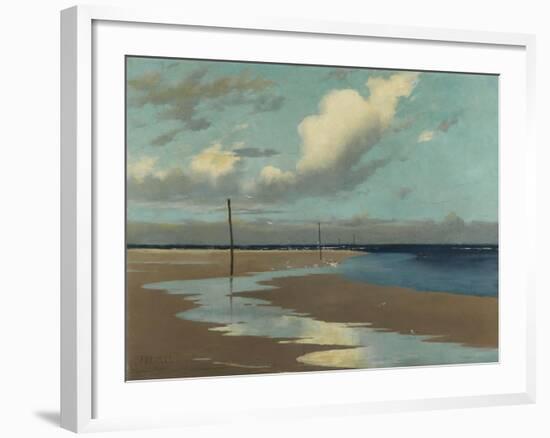 Beach at Low Tide, 1890-Frederick Milner-Framed Giclee Print