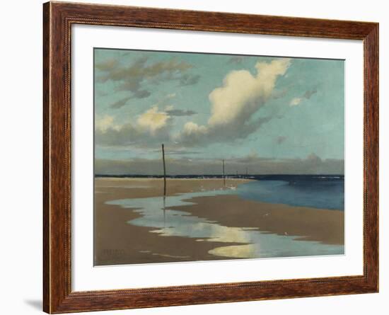 Beach at Low Tide, 1890-Frederick Milner-Framed Giclee Print