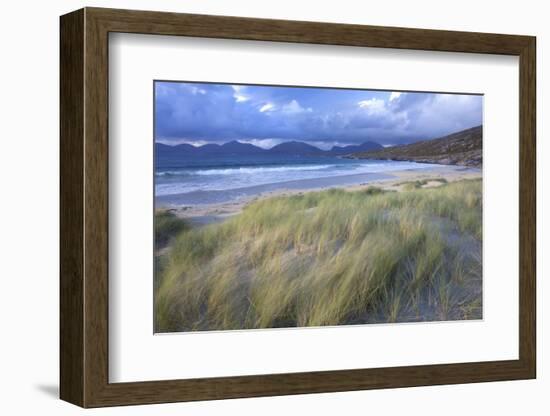 Beach at Luskentyre with Dune Grasses Blowing-Lee Frost-Framed Photographic Print