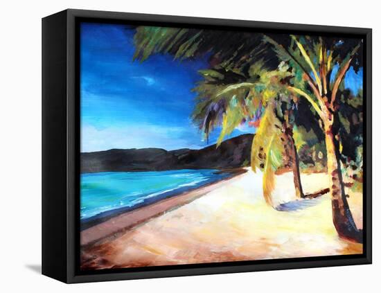 Beach at Magens Bay, St Thomas, USVI - I-Markus Bleichner-Framed Stretched Canvas