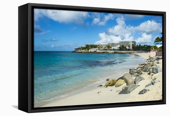 Beach at Maho Bay, Sint Maarten, West Indies, Caribbean, Central America-Michael Runkel-Framed Premier Image Canvas