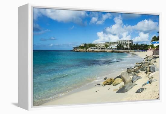 Beach at Maho Bay, Sint Maarten, West Indies, Caribbean, Central America-Michael Runkel-Framed Premier Image Canvas