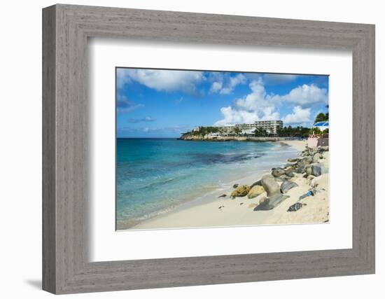 Beach at Maho Bay, Sint Maarten, West Indies, Caribbean, Central America-Michael Runkel-Framed Photographic Print