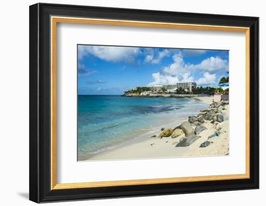 Beach at Maho Bay, Sint Maarten, West Indies, Caribbean, Central America-Michael Runkel-Framed Photographic Print