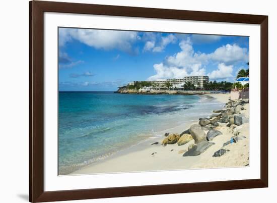 Beach at Maho Bay, Sint Maarten, West Indies, Caribbean, Central America-Michael Runkel-Framed Photographic Print