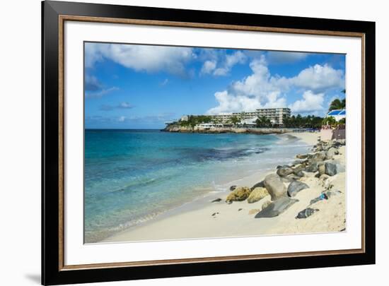 Beach at Maho Bay, Sint Maarten, West Indies, Caribbean, Central America-Michael Runkel-Framed Photographic Print